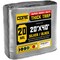 Core Tarps Heavy Duty Tarp, 40 ft L x 0.5 mm H x 20 ft W, 20 Mil, Silver/Black, Polyethylene CT-701-20X40 - alternate 1